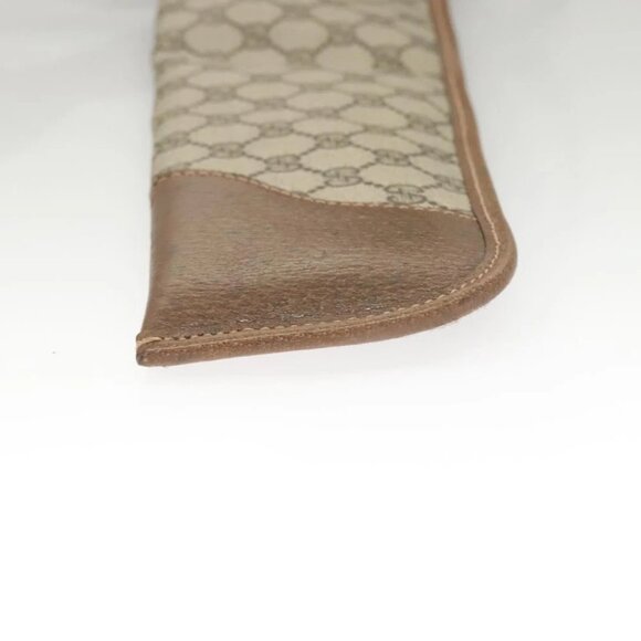 GUCCI GG Supreme GunSlip PVC Beige Auth MX319 - Picture 6 of 14